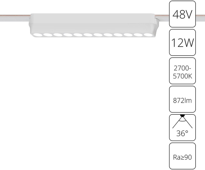 Трековый светильник Rapid A2954PL-1WH 