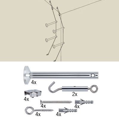 Крепежный комплект для струны Wire System 17834 