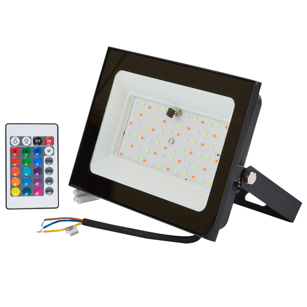 Uniel Прожектор уличный  ULF-F60-50W/RGB IP65 200-240В BLACK N1 