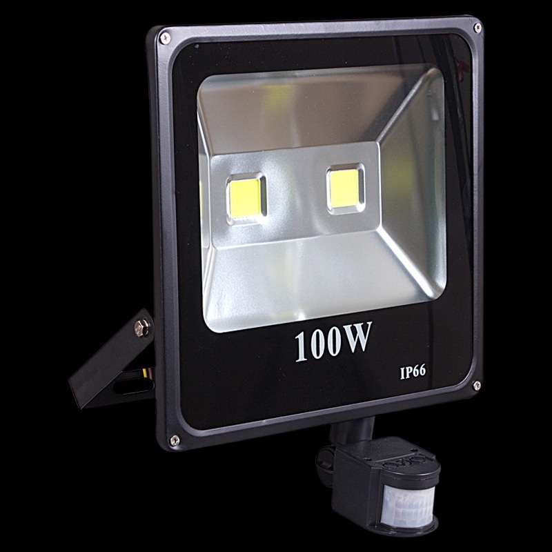 Reluce Прожектор уличный  54100-0.2-001QY LED100W+SENSOR BK 