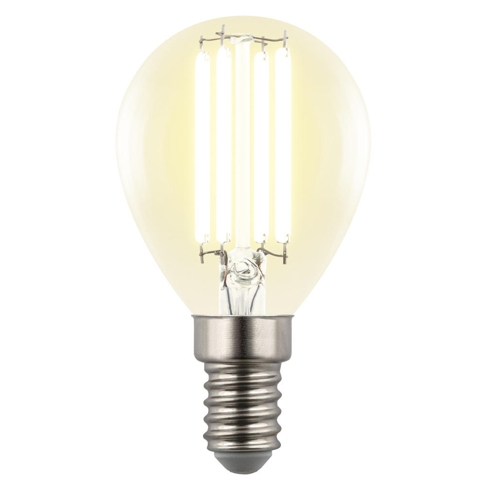 Uniel Лампочка светодиодная Яркая A++ LED-G45-4W/3000K/E14/CL GLY01TR 