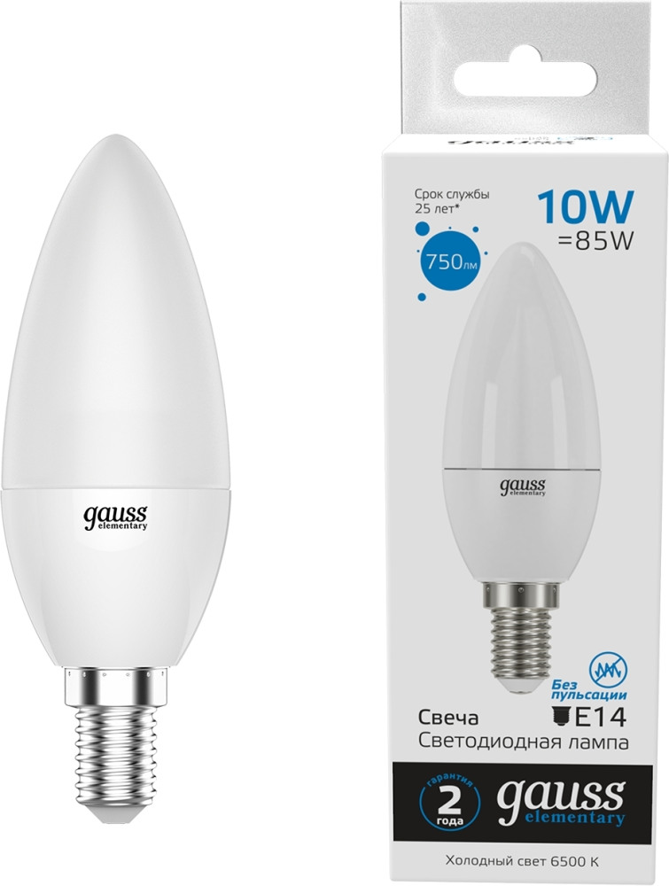 Gauss Лампочка светодиодная Elementary 33130 