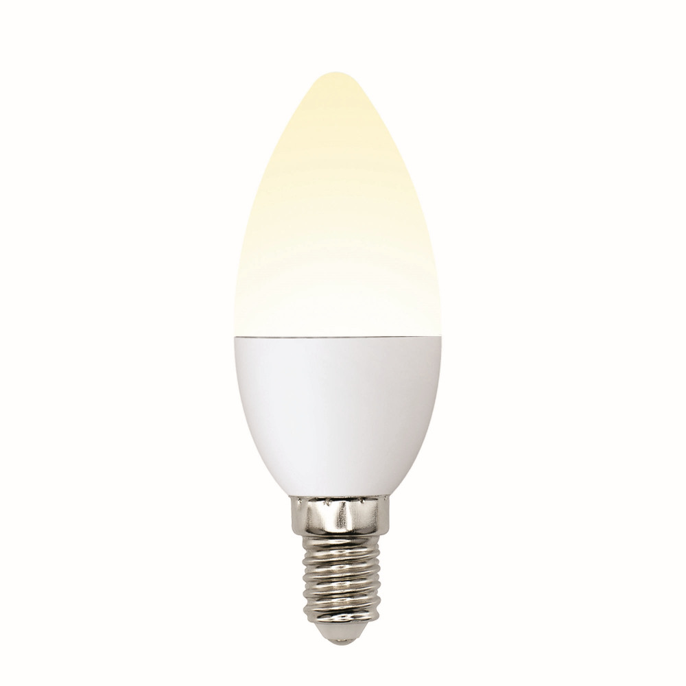 Лампочка светодиодная  LED-C37-6W/WW/E14/FR/MB PLM11WH картон 