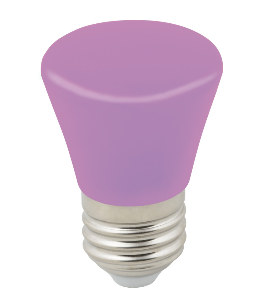 Лампочка светодиодная  LED-D45-1W/PURPLE/E27/FR/С BELL 