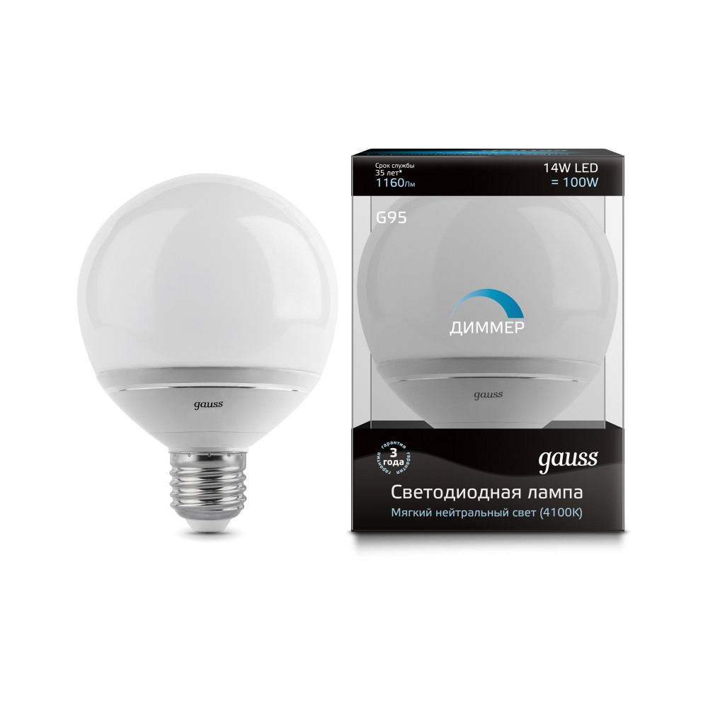Gauss Лампочка светодиодная  EB136102214-D 