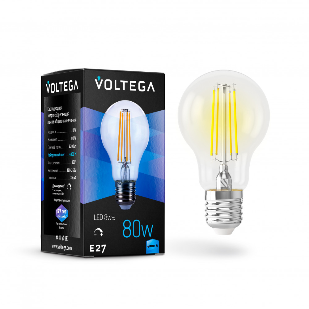 Лампочка светодиодная филаментная General purpose bulb 5490 