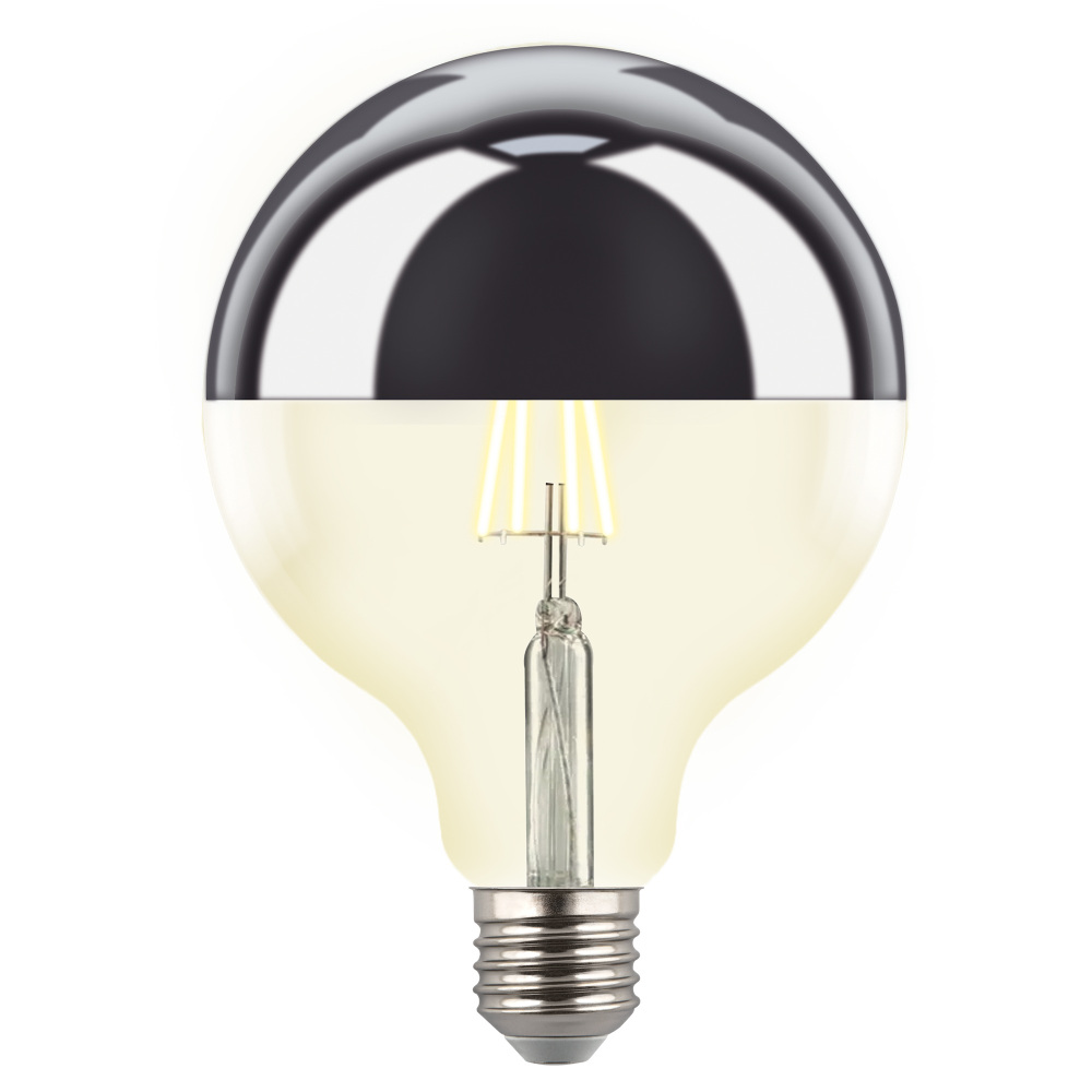 Uniel Лампочка светодиодная SKY LED-G125-4W/3000K/E27/CL MIRROR/CHROME PLS02WH 