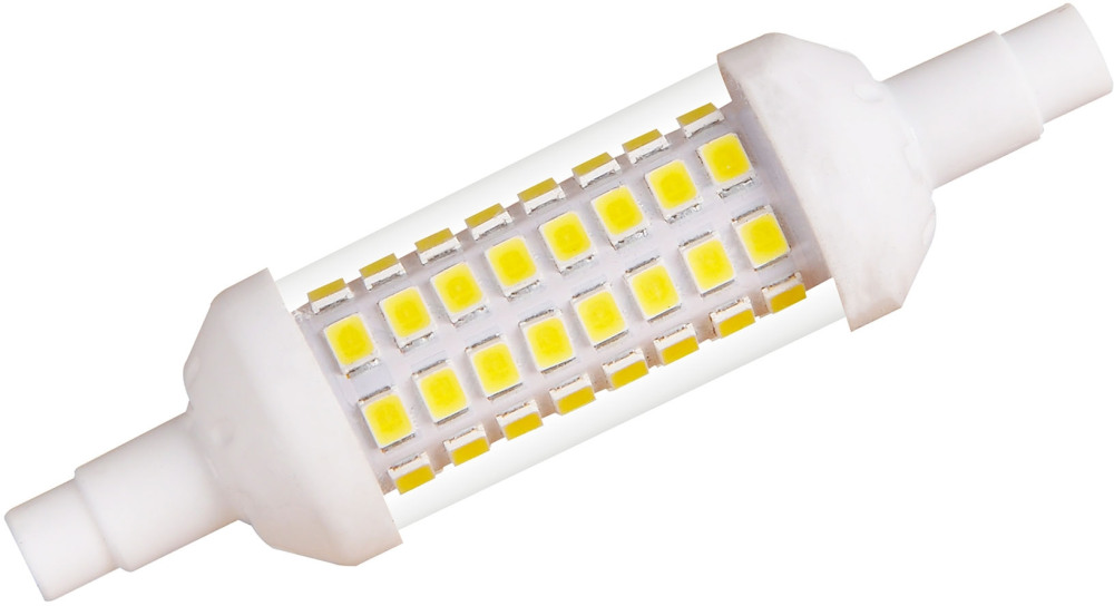 Лампочка светодиодная  LED-J78-6W/4000K/R7s/CL PLZ06WH картон 