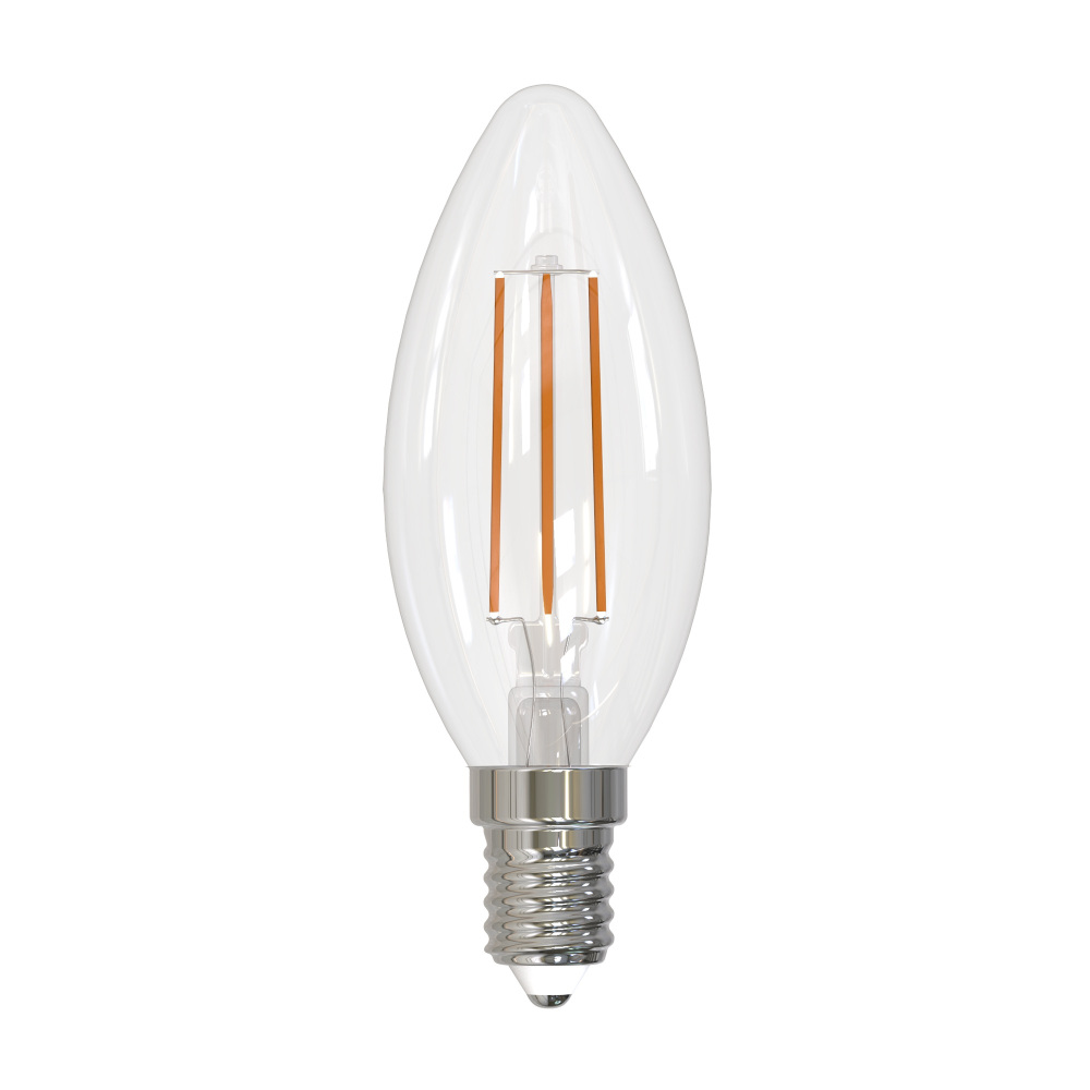 Volpe Лампочка светодиодная филаментная Optima Филамент LED-C35-5,5W/3000K/E14/CL/SLF 