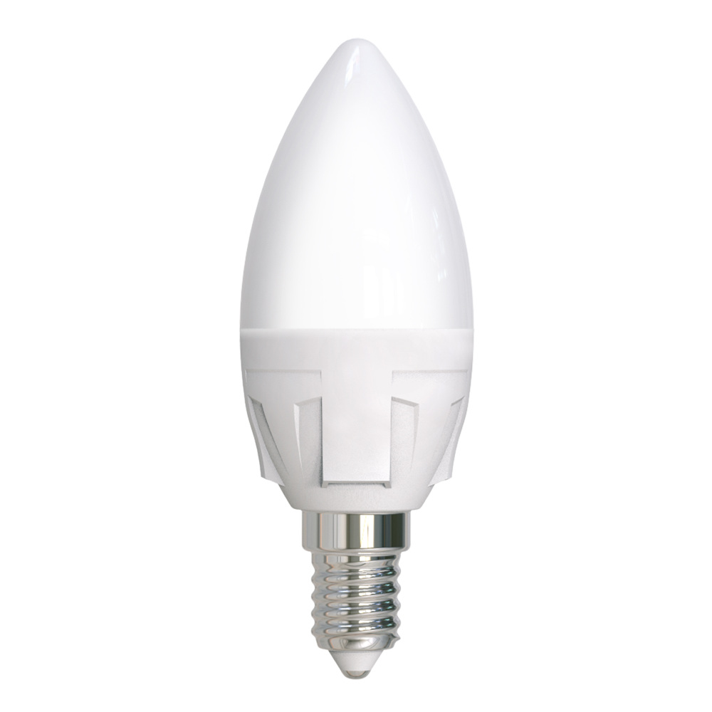 Uniel Лампочка светодиодная Яркая LED-C37 7W/6500K/E14/FR PLP01WH 