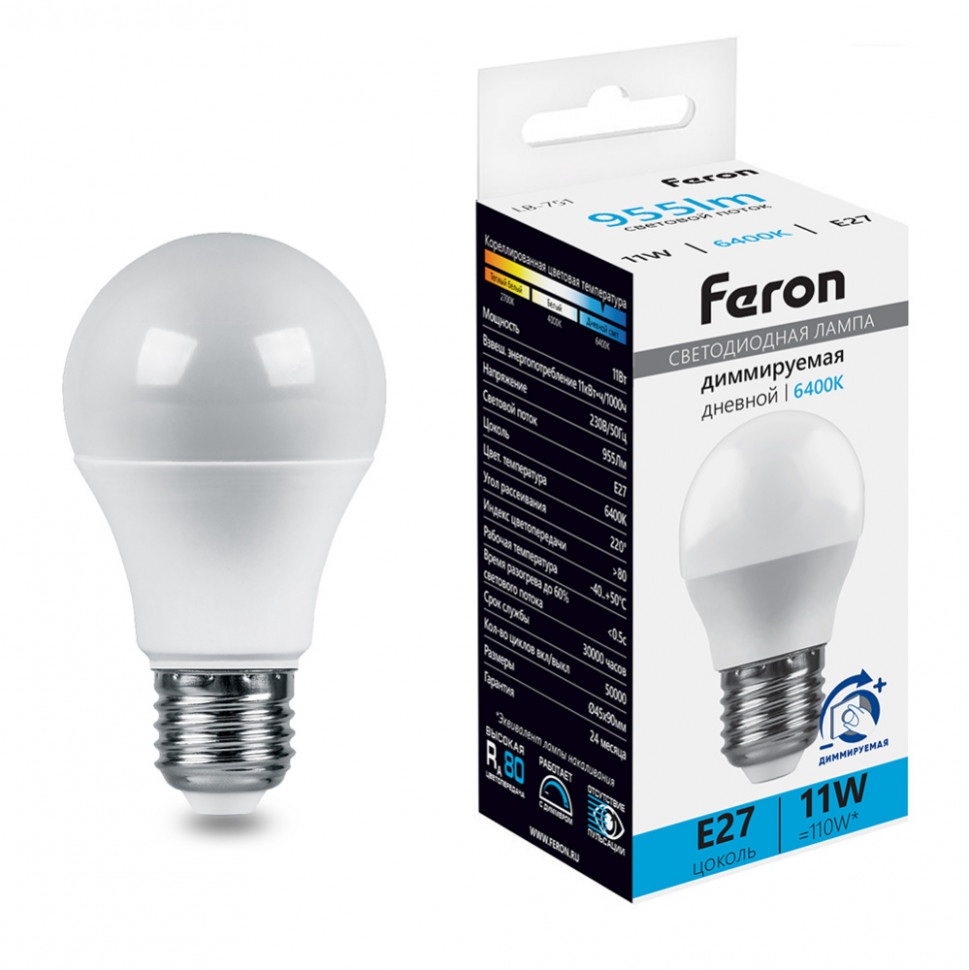 Feron Лампочка светодиодная LB-751 51060 