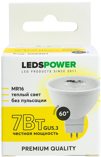 LEDS Power Лампочка светодиодная  006901 