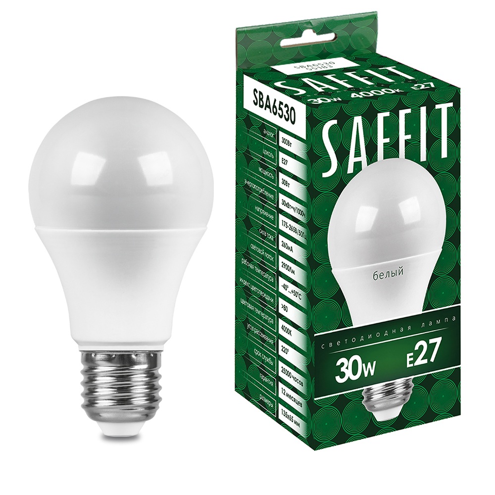 Saffit Лампочка светодиодная SBA6530 55184 