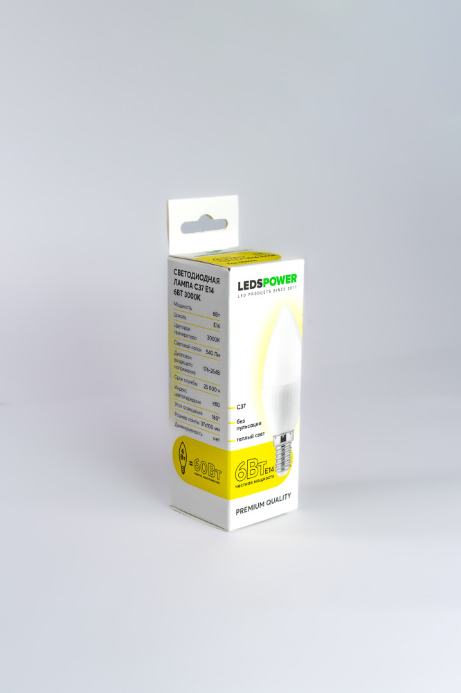 LEDS Power Лампочка светодиодная  006666 