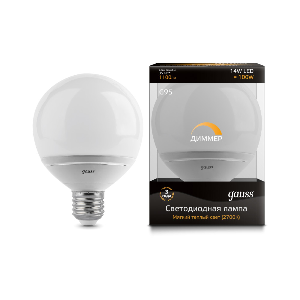 Gauss Лампочка светодиодная  EB136102114-D 