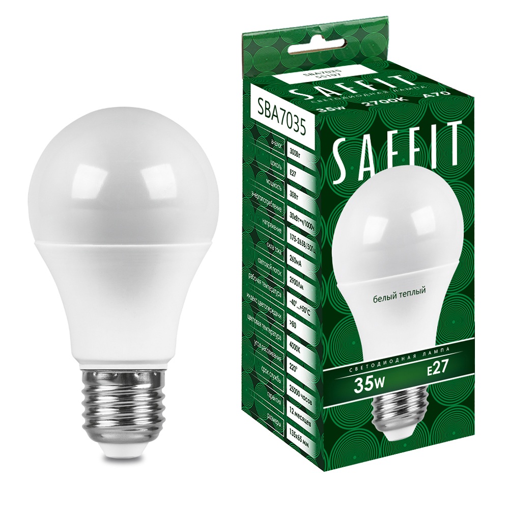 Saffit Лампочка светодиодная SBA7035 55197 
