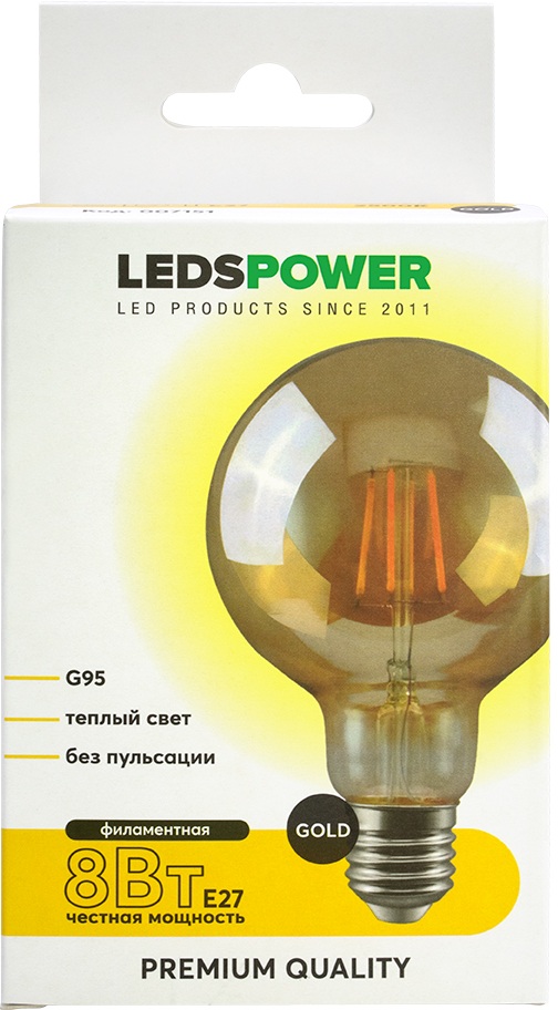 LEDS Power Лампочка светодиодная филаментная  007151 