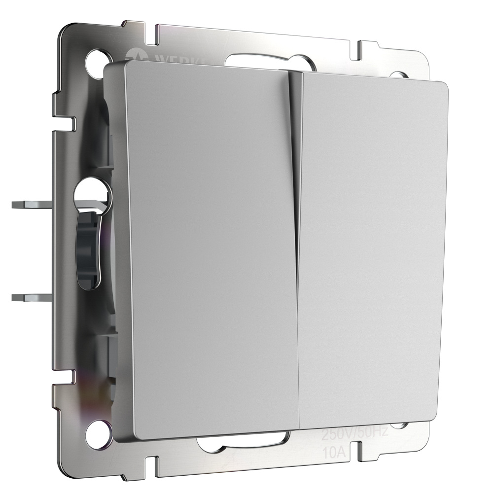 Werkel Выключатель Встраиваемые механизмы серебряные W1122006 