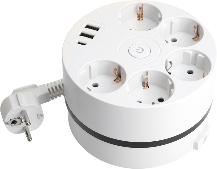 Stekker Удлинитель 5-и местный с заземлением Comfort 49591 