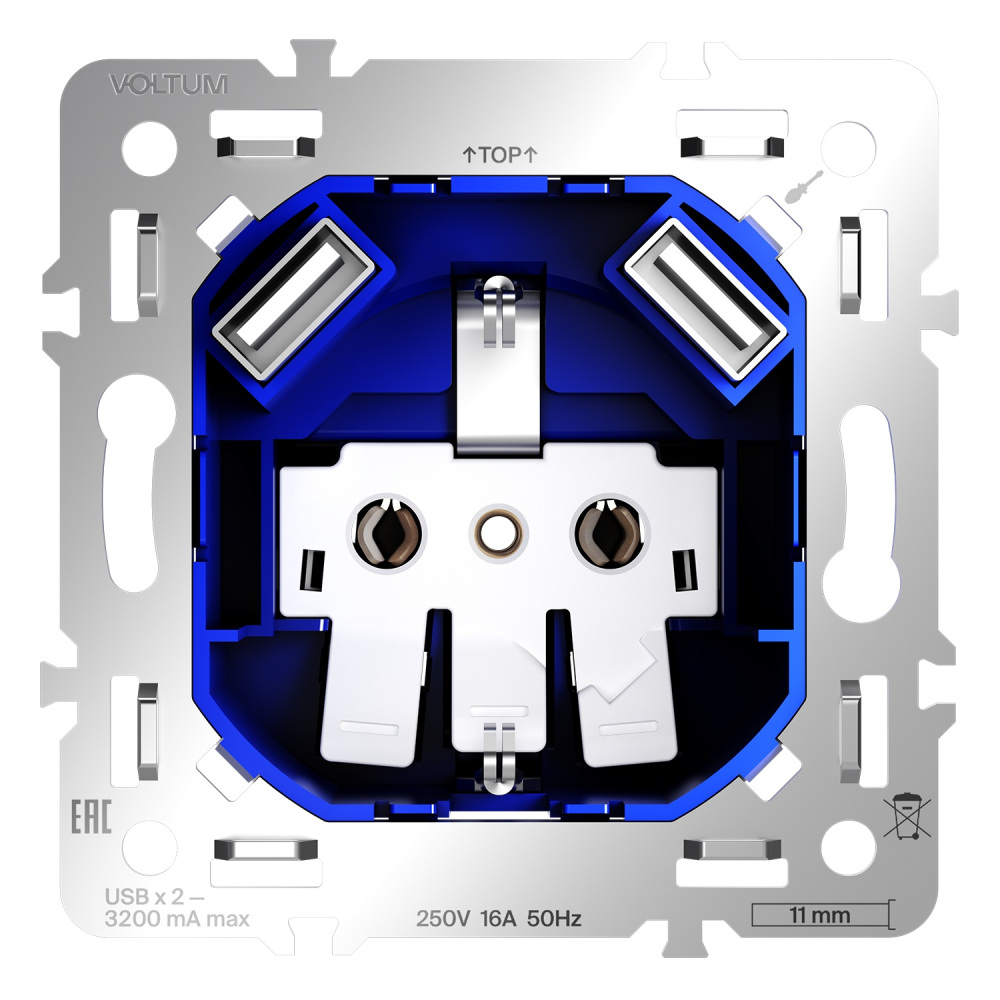 Voltum Розетка S70 VLS0404M 