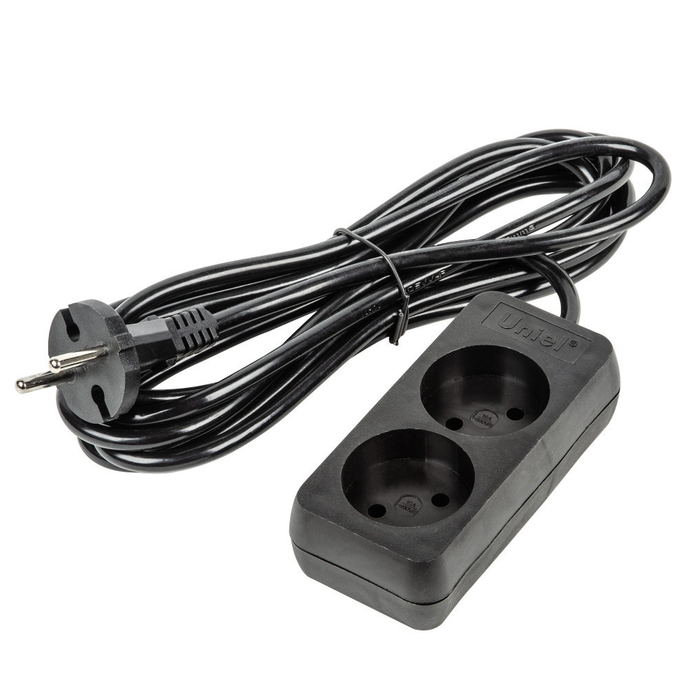 Uniel Розеточные блоки, удлинители Ultra S-CU2-3 BLACK 