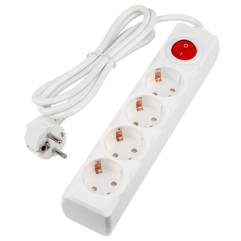 Uniel Розеточные блоки, удлинители Ultra S-GCU4-1,5B WHITE 