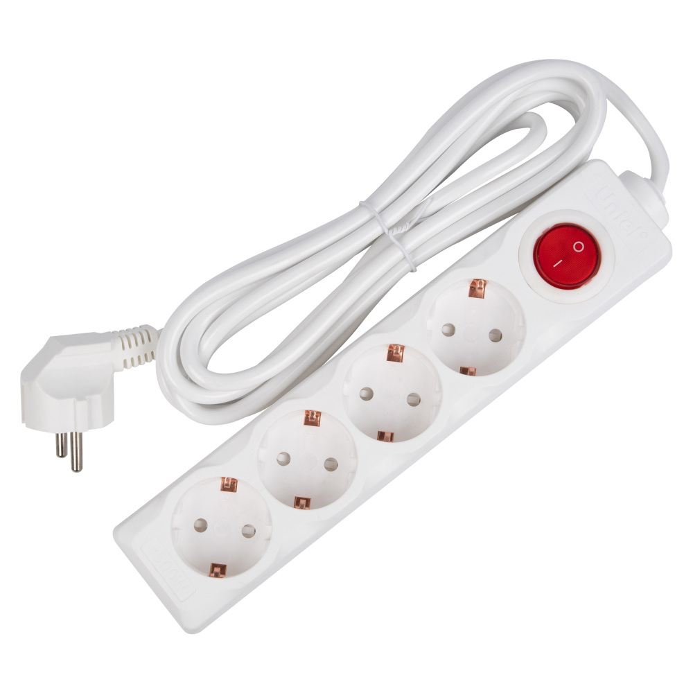 Uniel Розеточные блоки, удлинители Standard S-GCD4-3B 