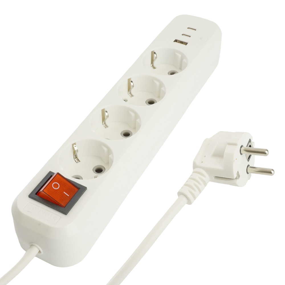 Stekker Розеточные блоки, удлинители Home 50139 