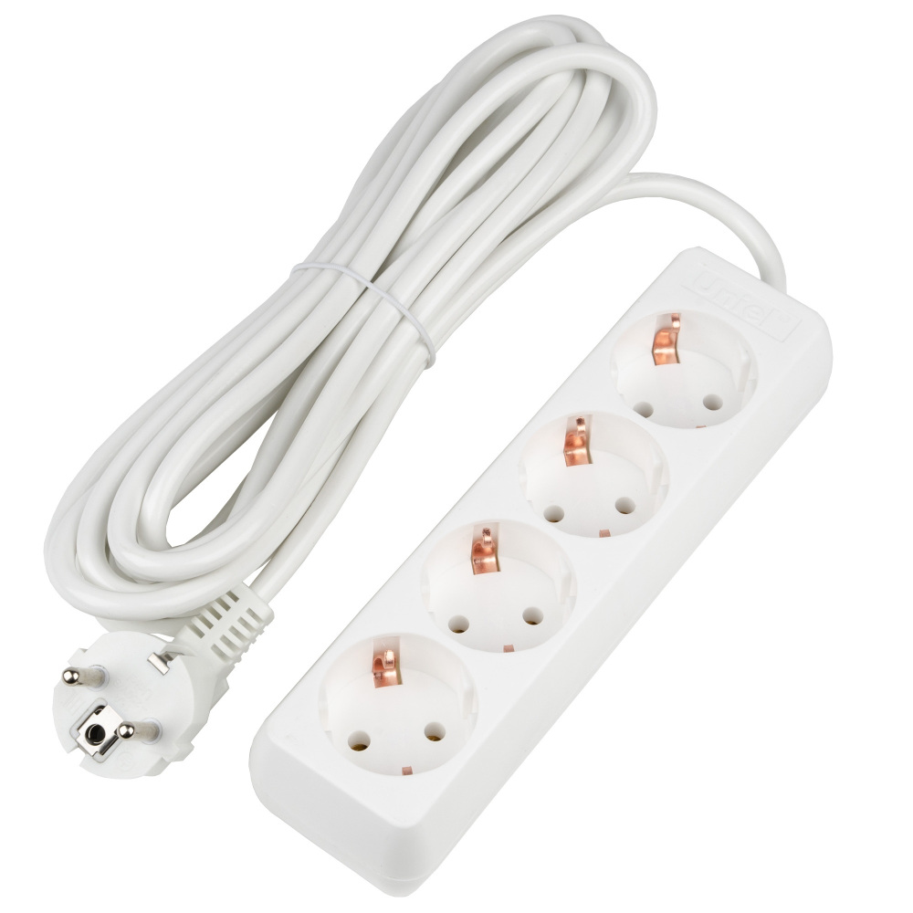 Uniel Розеточные блоки, удлинители Ultra S-GCU4-5 WHITE 