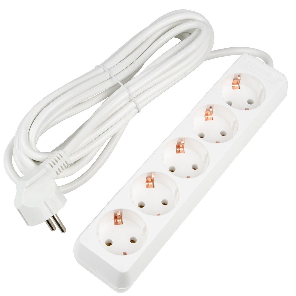 Uniel Розеточные блоки, удлинители Ultra S-GCU5-5 WHITE 