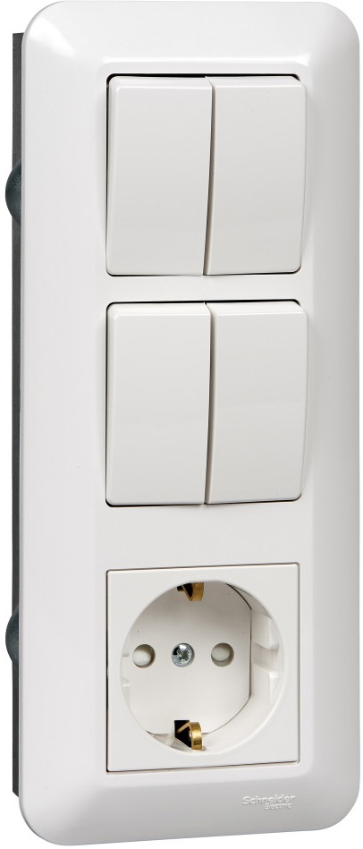 Systeme Electric Розетка Prima BK2VR-008B-BI 