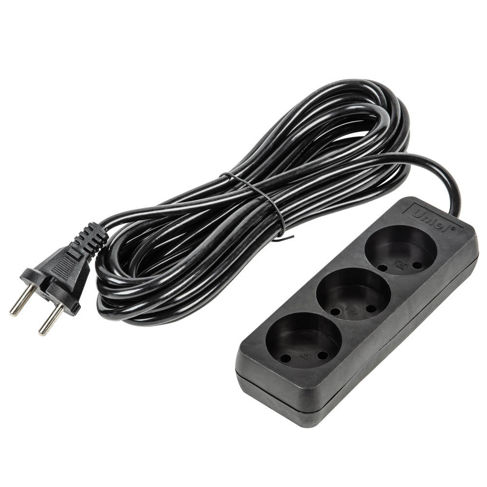 Uniel Розеточные блоки, удлинители Ultra S-CU3-5 BLACK 
