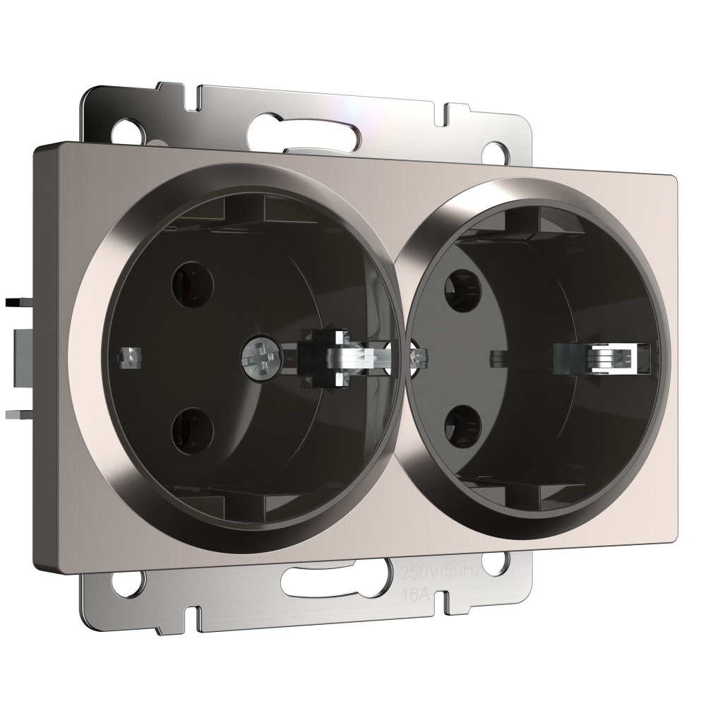 Werkel Розетка Встраиваемые механизмы глянцевый никель W1172002 