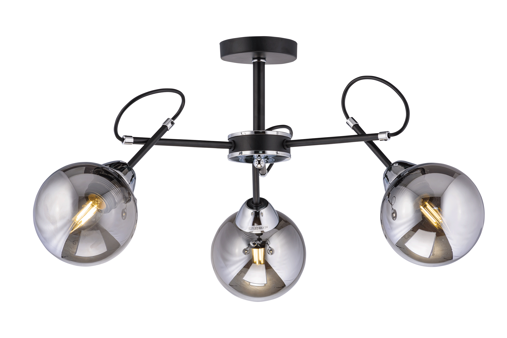 40317MD/3 MBK+CH (1) Люстра (NW) 