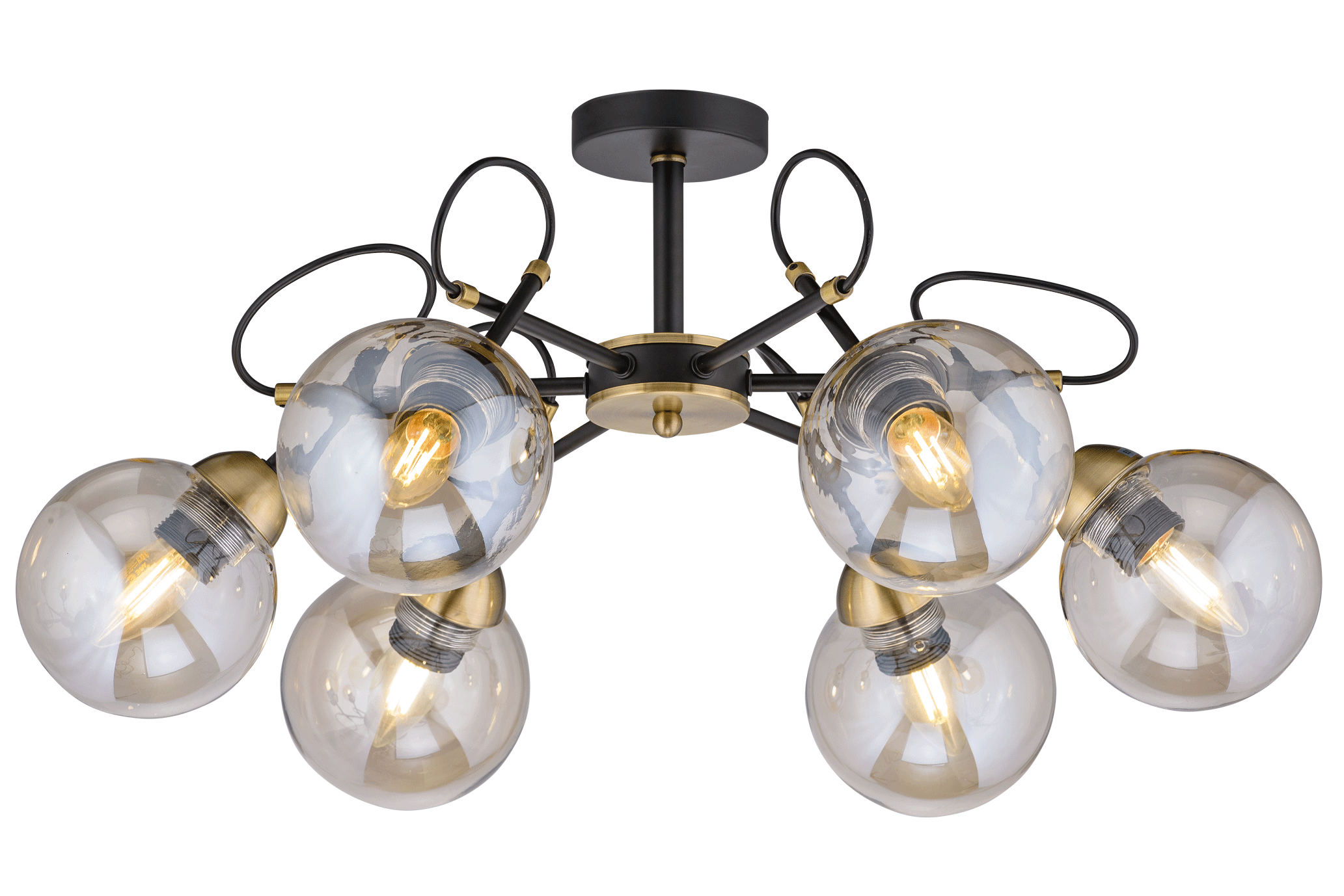 40318MD/6 MBK+AB (1) Люстра (NW) 