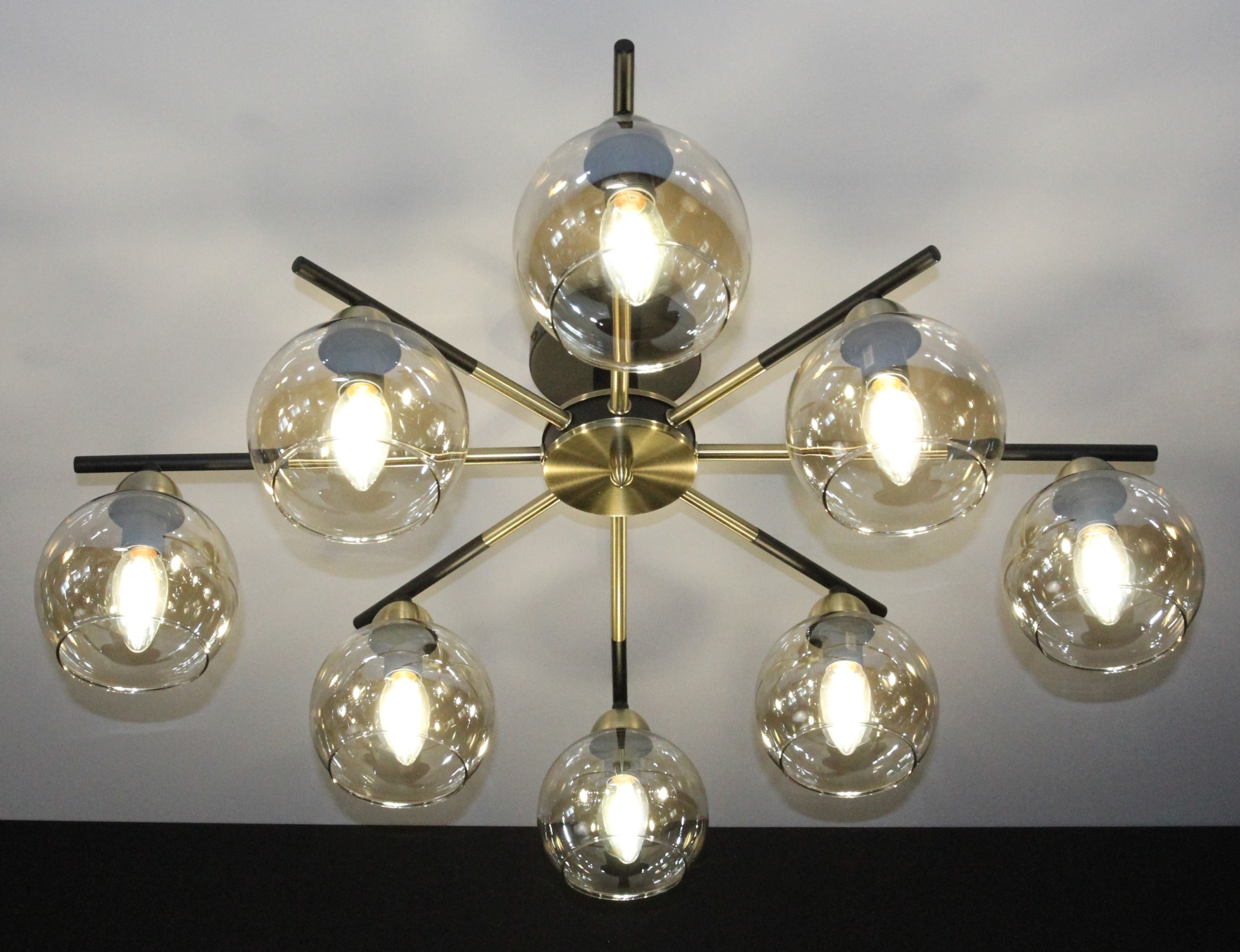 40369MD/8 MBK+AB (1) Люстра (NW) 