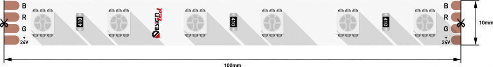 Светодиодная лента LUX DSG560-24-RGB-33 