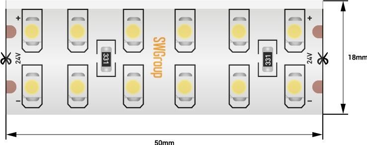 Светодиодная лента  SWG3240-24-19.2-WW-65 