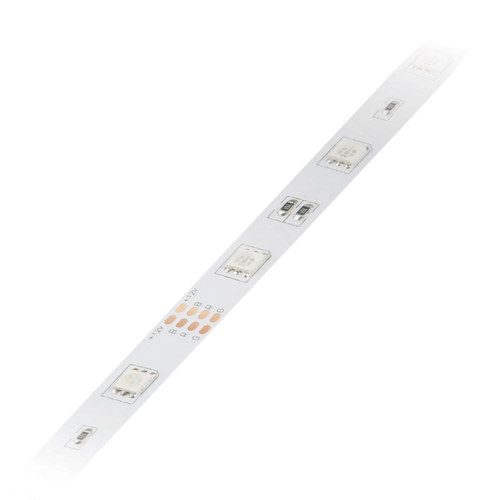 Светодиодная лента  ULS-Q210 5050-30LED/m-10mm-IP20-DC12V-7,2W/m-5M-RGB катушка в герметичной упаковке 