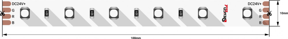 Светодиодная лента LUX DSG3A60-24-RGB-33 