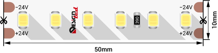 Светодиодная лента LUX DSG2120-24-WW-33 