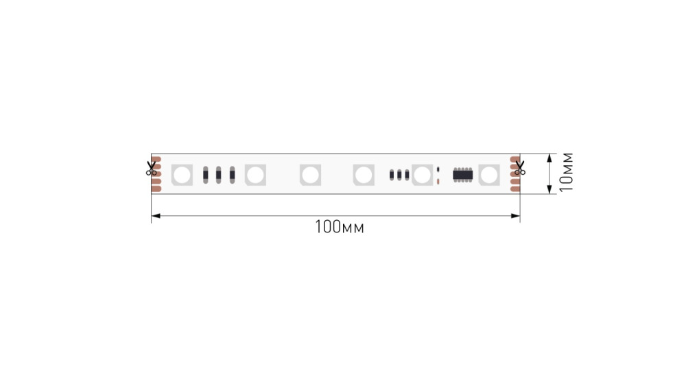 Светодиодная лента SWG5PT60 SWG5PT60-12-9-WS2815RGB 