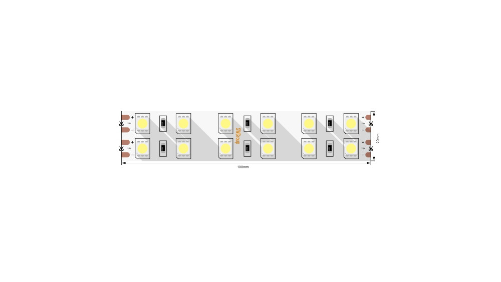 Светодиодная лента SWG5120 SWG5120-24-28.8-WW-M 