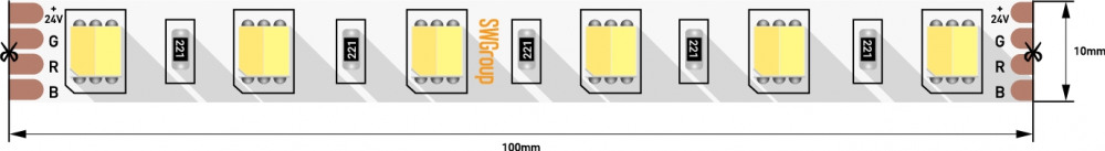 Светодиодная лента  SWG560-24-14.4-WWW-20 