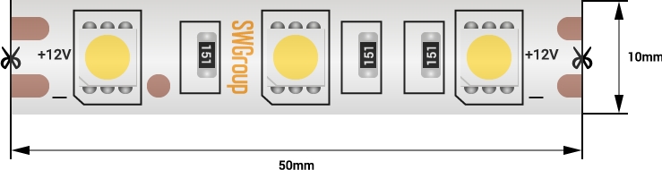 Светодиодная лента  SWG560-12-14.4-W-68 