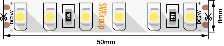 Светодиодная лента  SWG3120-24-9.6-NW 