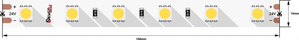 Светодиодная лента LUX DSG560-24-NW-33 