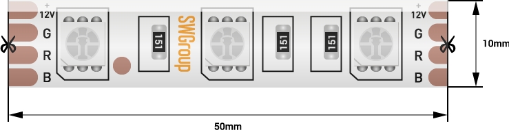Светодиодная лента  SWG560-12-14.4-RGB-65 