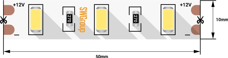 Светодиодная лента  SWG660-12-12-W 