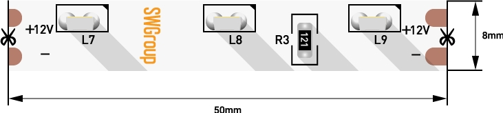 Светодиодная лента  SWG31560-12-4.8-WW 